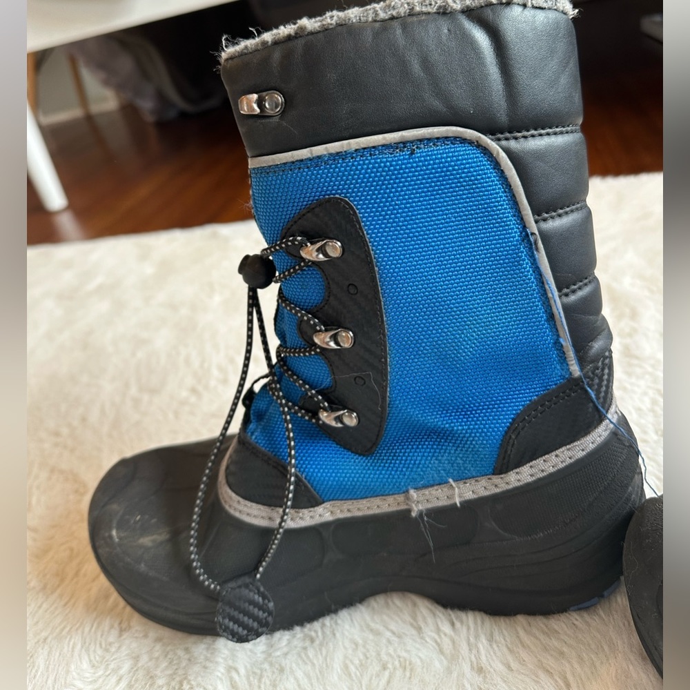 Kamik Kids Blue and Black Boots